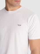 WHITE T-SHIRT SHORT SLEEVE REGULAR FIT MR. BLUE