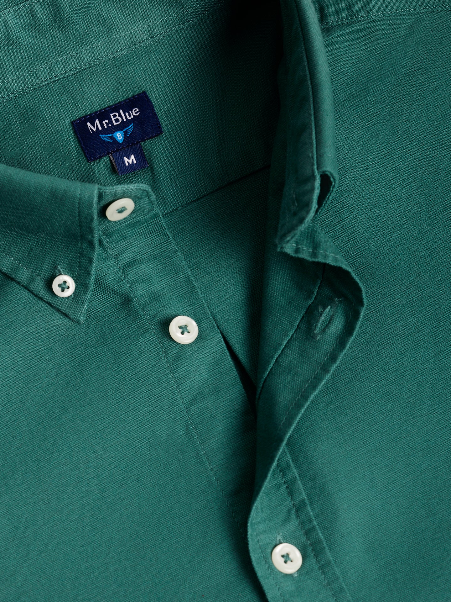 GREEN REGULAR FIT MR SHIRT. BLUE