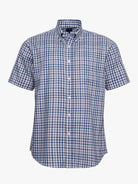 CAMISA ALGODÓN VERDE MANGA CORTA REGULAR FIT MR. AZUL
