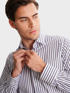 CAMISA MR AZUL SLIM FIT. AZUL