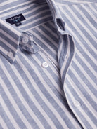 Camisa Regular Fit Lino Azul Mr. Blue