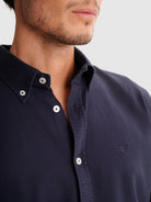 BLUE REGULAR FIT MR SHIRT. BLUE