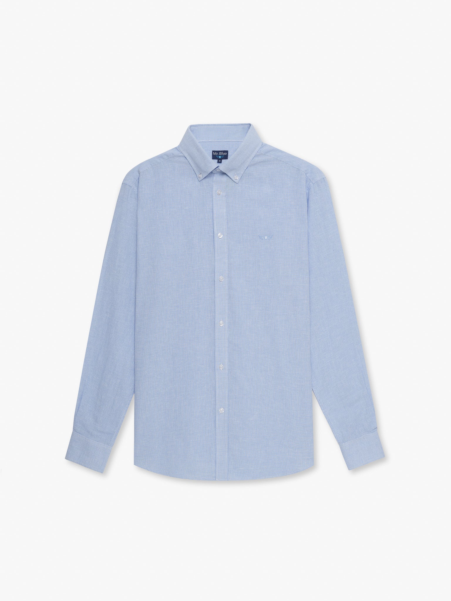 CAMISA AZUL MANGA COMPRIDA REGULAR FIT MR. BLUE