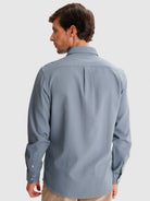 TAILORED FIT MR. BLUE COTTON SHIRT. BLUE
