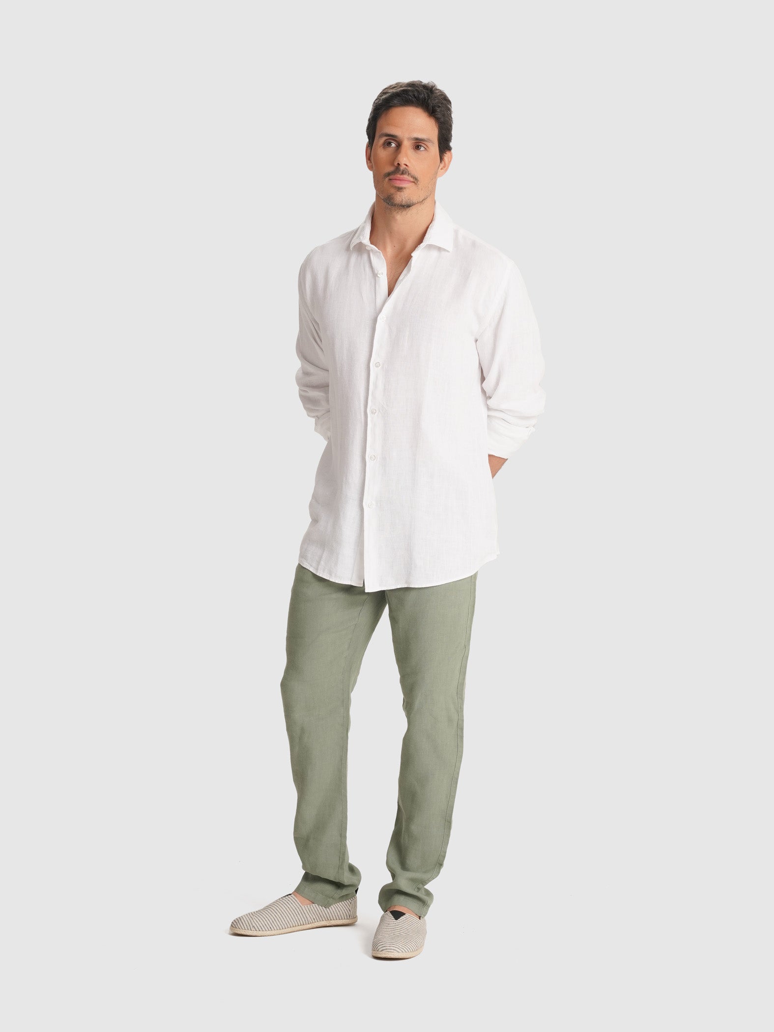 CAMISA BLANCA MANGA LARGA REGULAR FIT MARK BELLUCCI