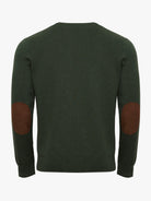 PULLOVER FINO VERDE COM COTOVELEIRA REGULAR FIT MR. BLUE