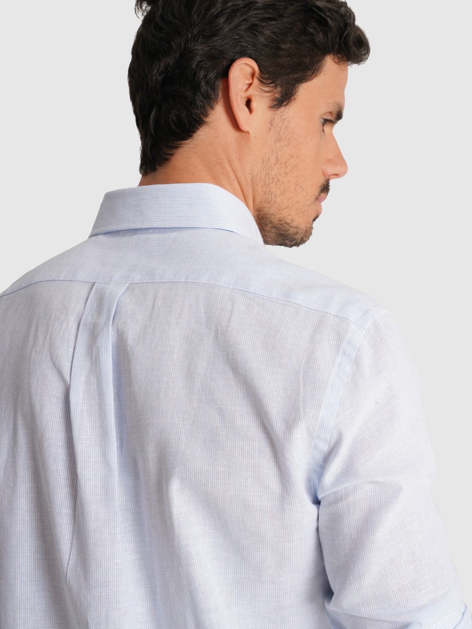 CAMISA MR AZUL MANGA LARGA REGULAR FIT. AZUL