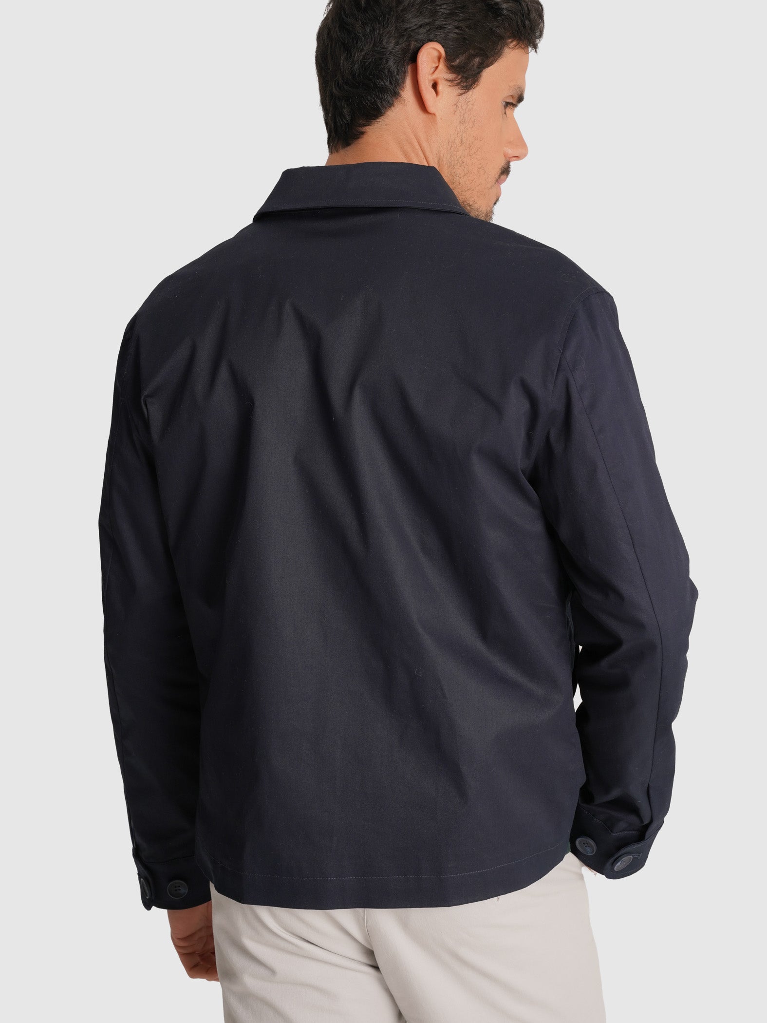 CHAQUETA AZUL MANGA LARGA REGULAR FIT MR. AZUL