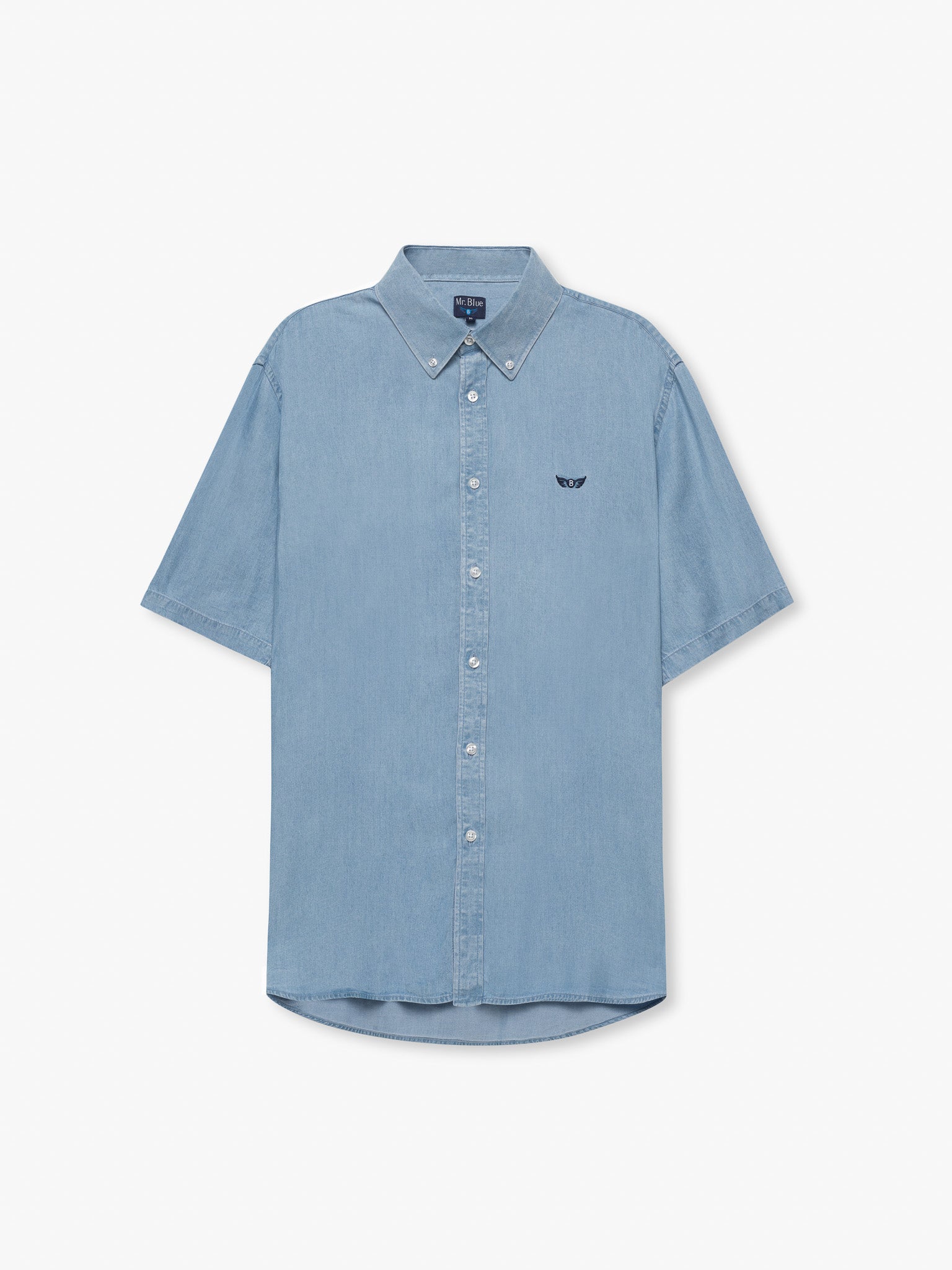 AZUL MANGA CORTA REGULAR FIT MR. AZUL