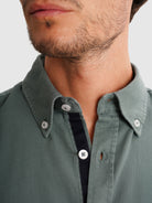 GREEN REGULAR FIT MR SHIRT. BLUE