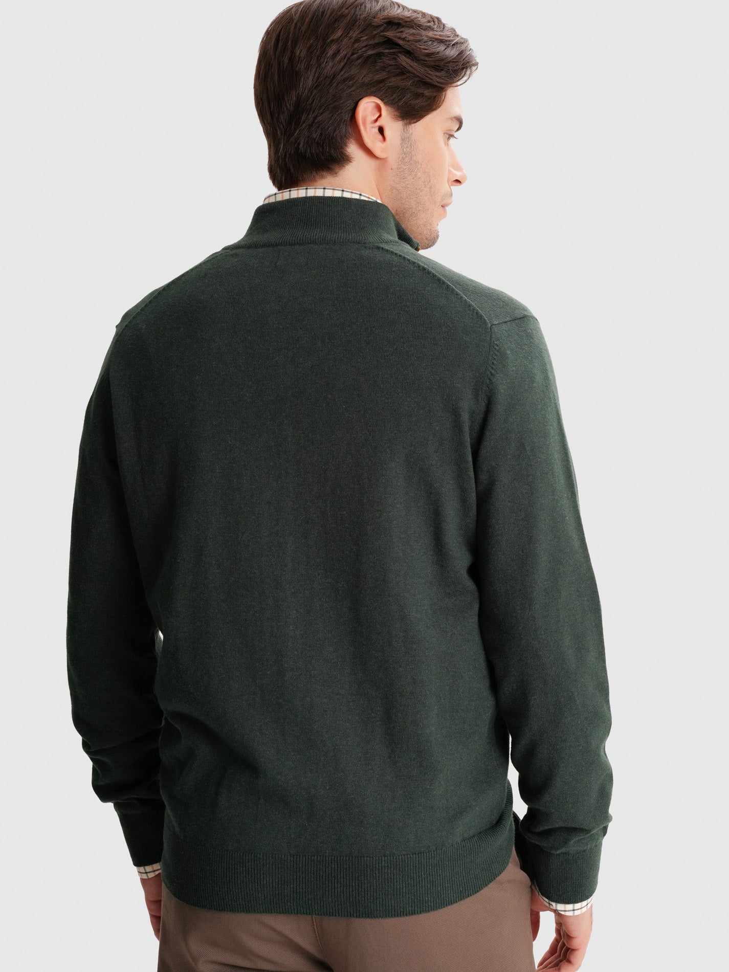 JERSEY FINO VERDE REGULAR FIT MR. AZUL