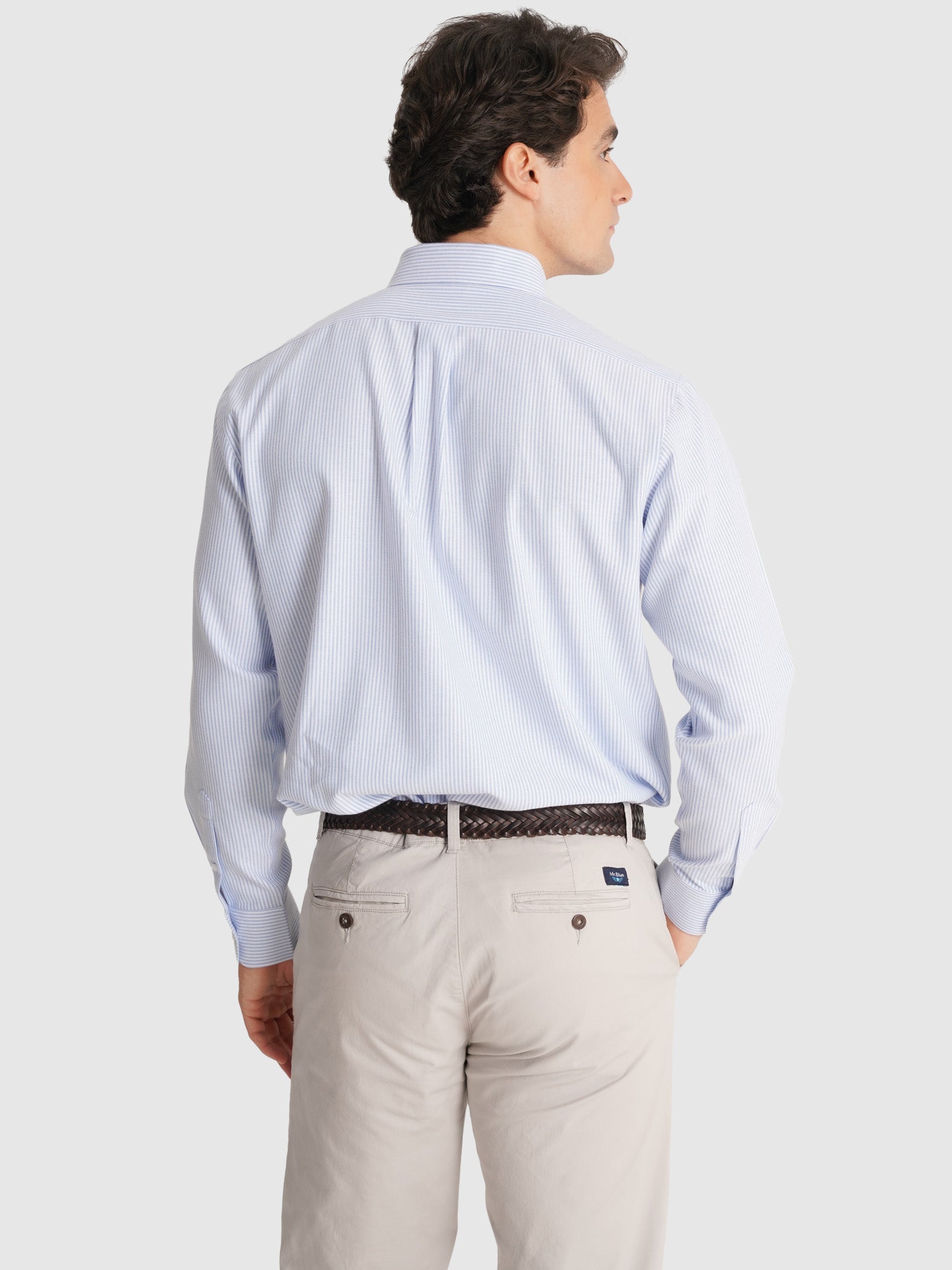 CAMISA MR AZUL MANGA LARGA REGULAR FIT. AZUL