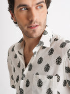 Camisa Regular Fit Lino Gris Mr. Blue