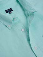 CAMISA LINO AZUL MANGA CORTA REGULAR FIT MR. AZUL