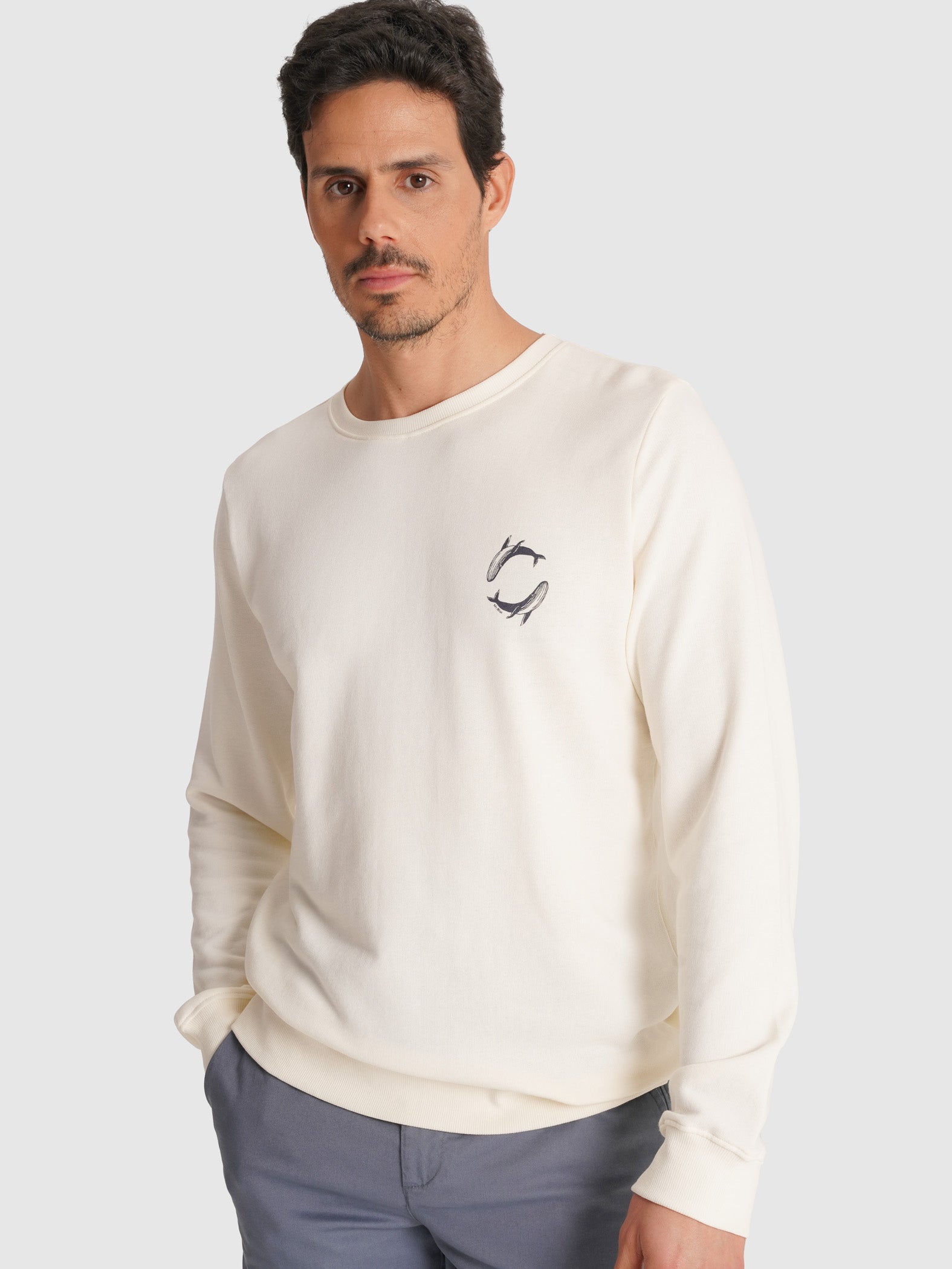 SUDADERA RAW REGULAR FIT MR. AZUL