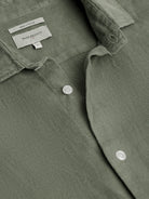 CAMISA LINO VERDE MANGA LARGA SASTRERÍA MARK BELLUCCI