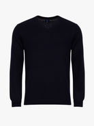 BLUE THIN PULLOVER WITH REGULAR FIT MR ELBOW PADS. BLUE