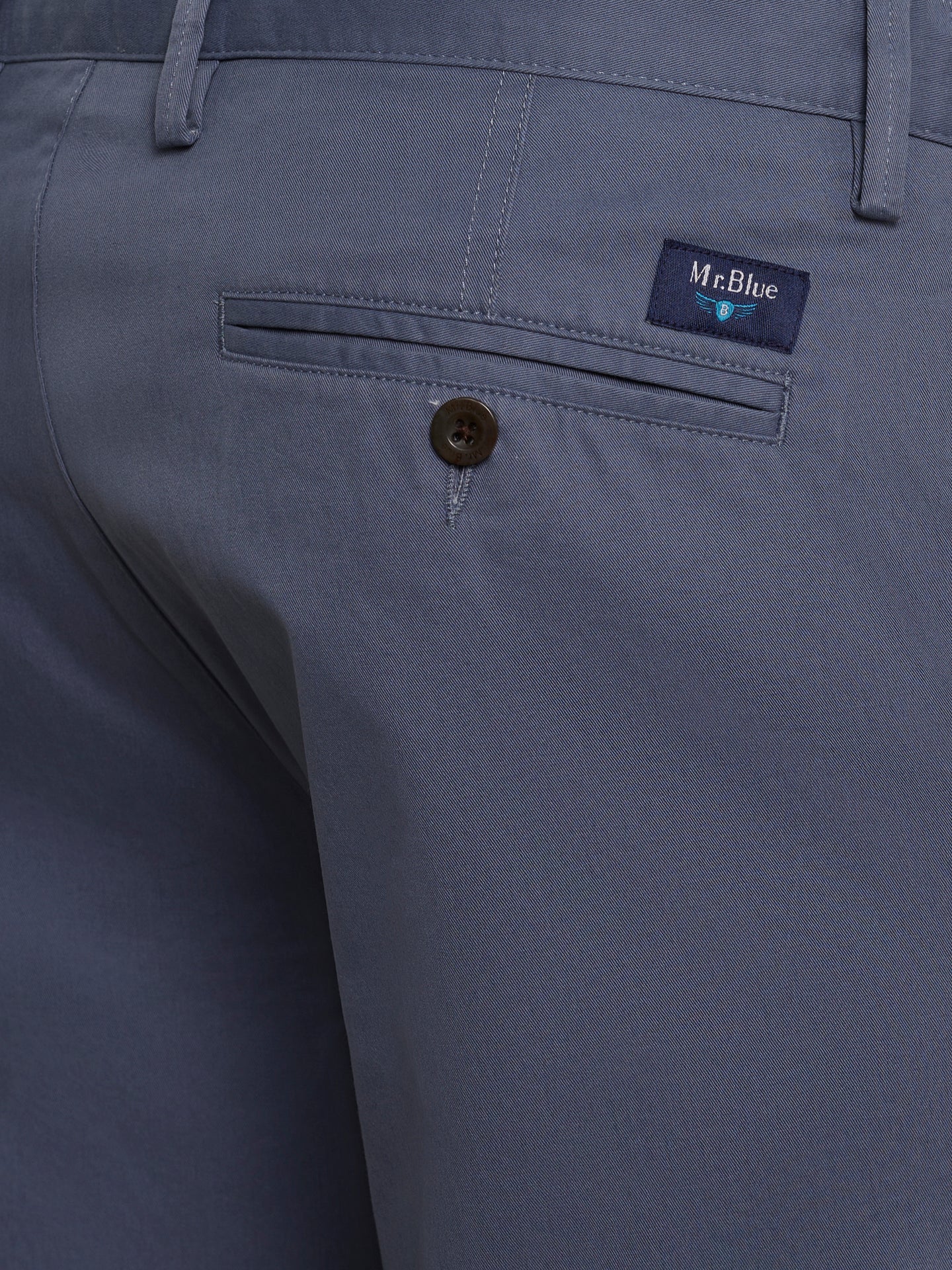 BLUE SLIM FIT TROUSERS MR. BLUE