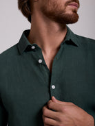 CAMISA SASTRERÍA MANGA LARGA VERDE MARK BELLUCCI