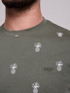 CAMISETA ALGODÓN VERDE MANGA CORTA REGULAR FIT MR. AZUL