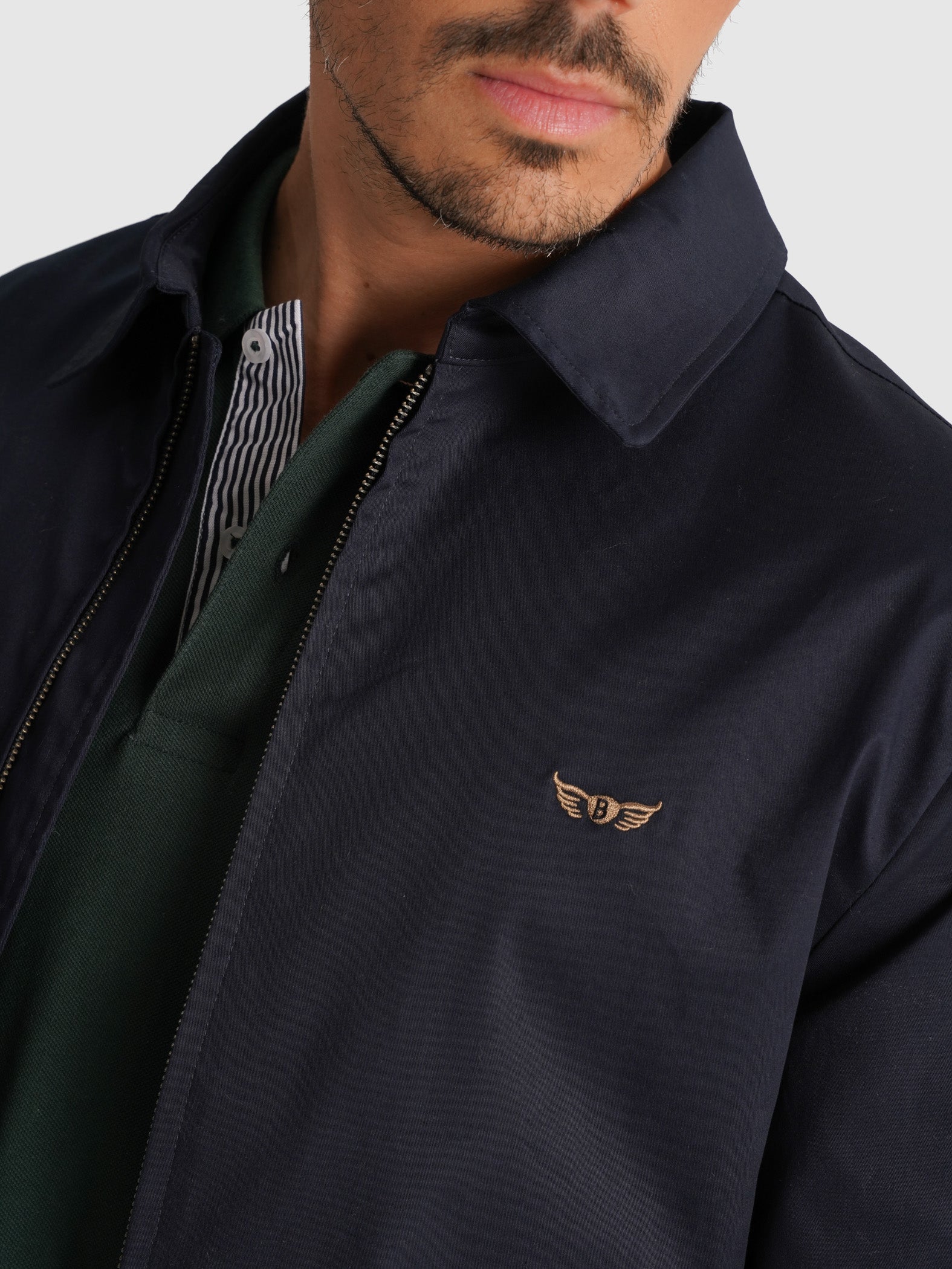 CHAQUETA AZUL MANGA LARGA REGULAR FIT MR. AZUL