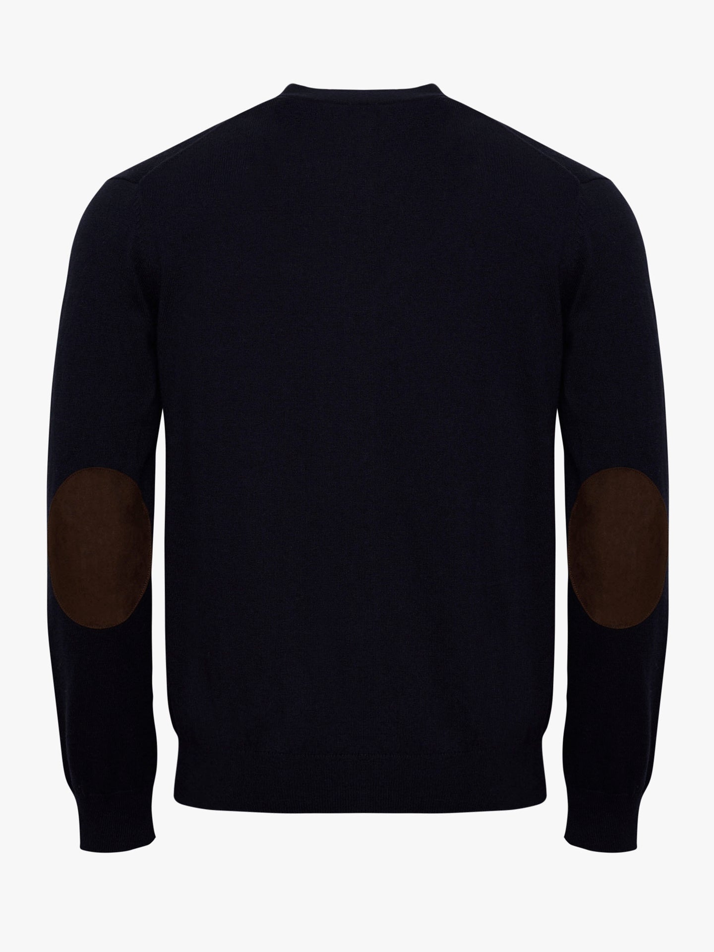 BLUE THIN PULLOVER WITH REGULAR FIT MR ELBOW PADS. BLUE