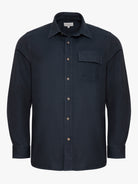 REGULAR FIT BLUE OVERSHIRT MARK BELLUCCI