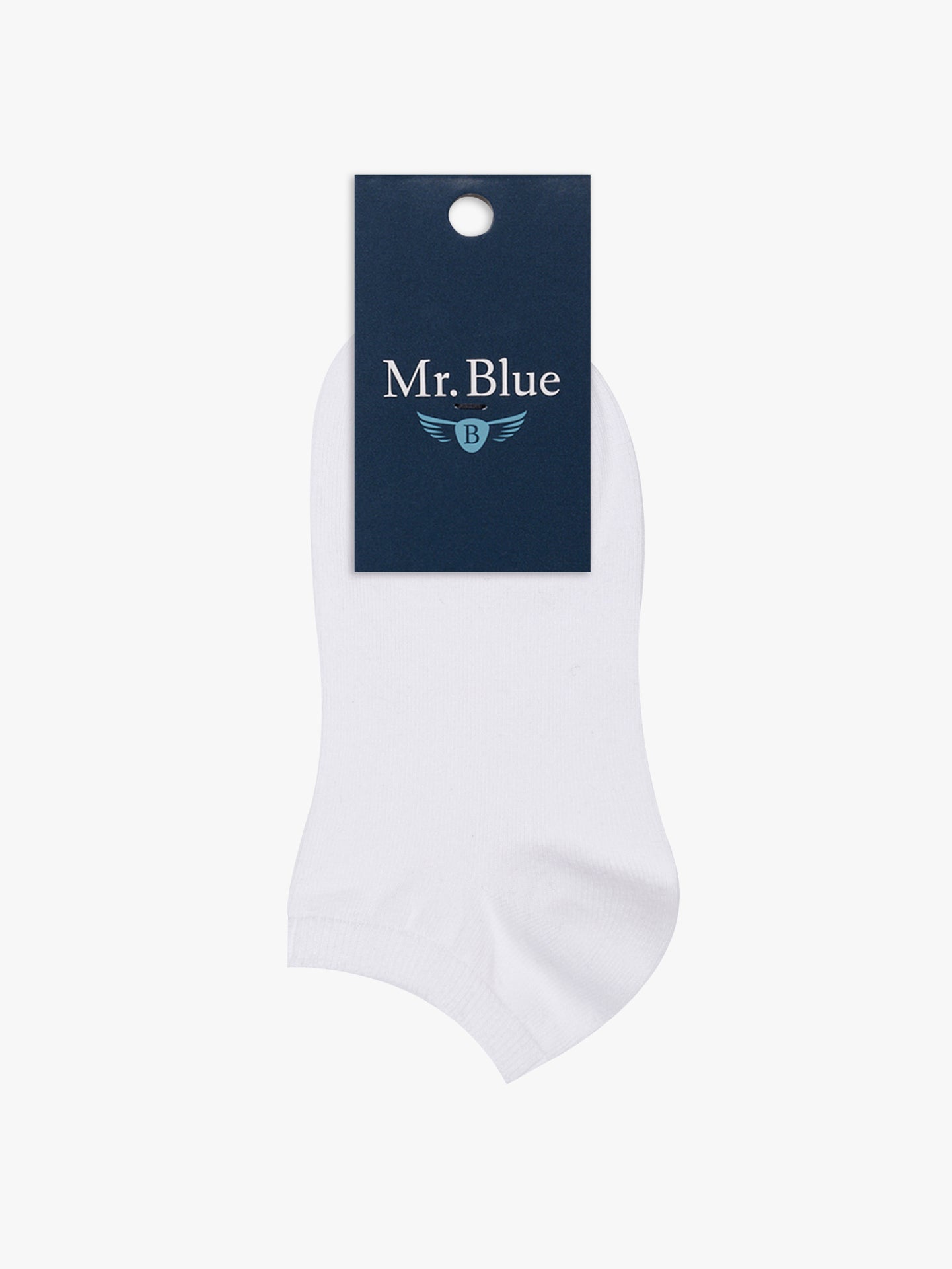 REGULAR FIT MR. WHITE COTTON SOCKS BLUE