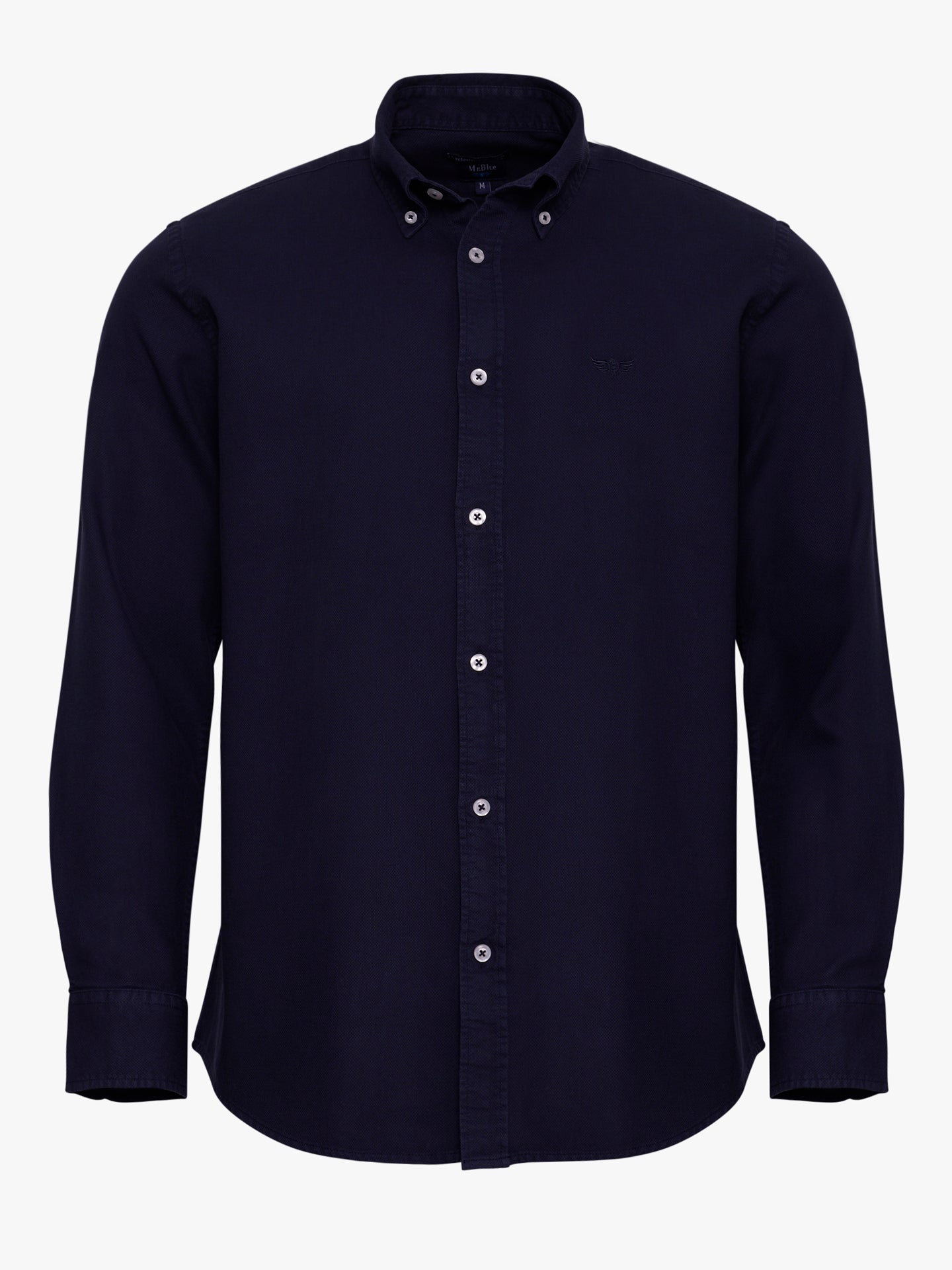 BLUE REGULAR FIT MR SHIRT. BLUE