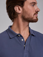POLO DE ALGODÓN GRIS MANGA CORTA REGULAR FIT MARK BELLUCCI
