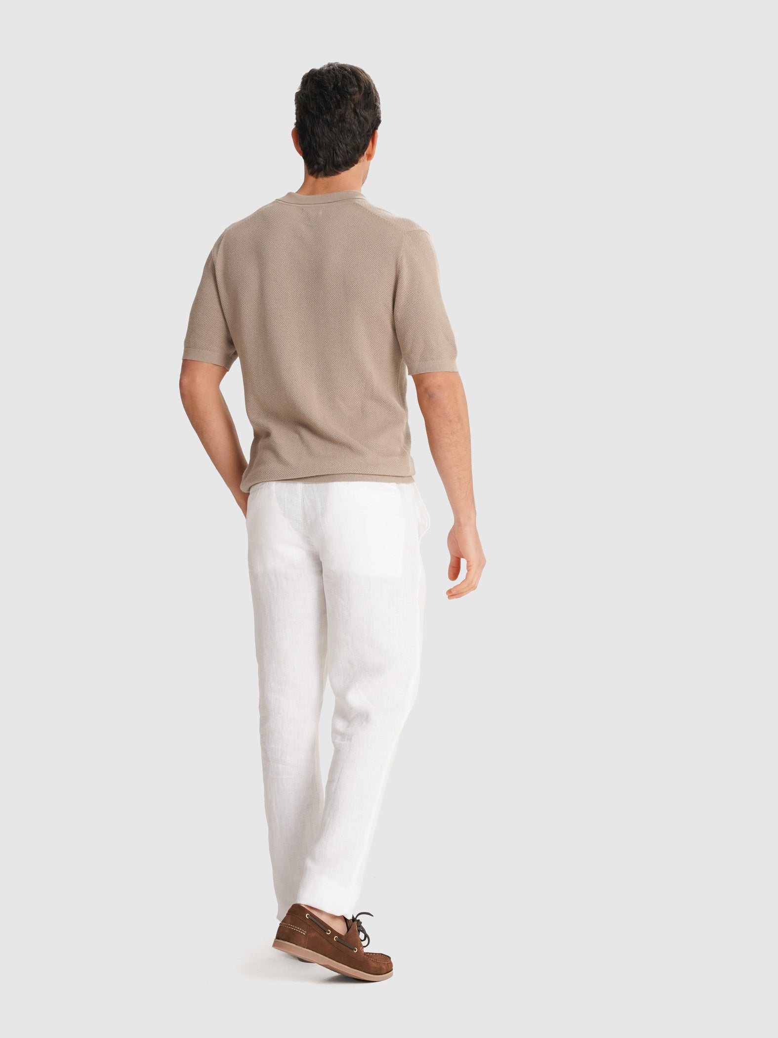 BEIGE SHORT SLEEVE REGULAR FIT POLO MARK BELLUCCI