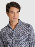 CAMISA CRUDO MANGA LARGA REGULAR FIT MR. AZUL