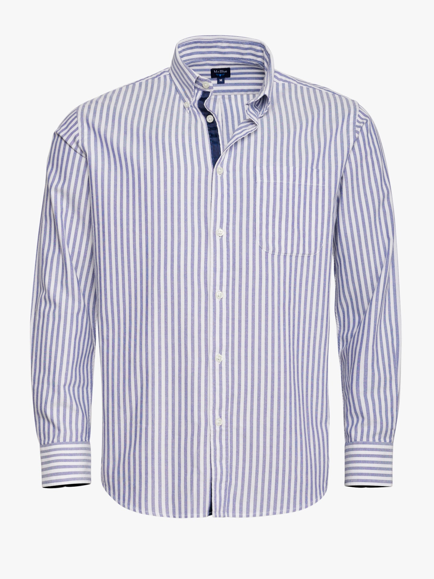 BLUE REGULAR FIT MR SHIRT. BLUE