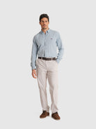 CAMISA MR AZUL MANGA LARGA REGULAR FIT. AZUL