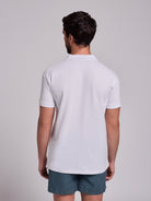 POLO BLANCO MANGA CORTA REGULAR FIT MR. AZUL