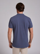 POLO DE ALGODÓN GRIS MANGA CORTA REGULAR FIT MARK BELLUCCI