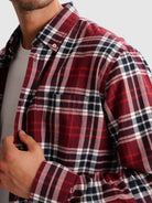 CAMISA FLANELA VERMELHA REGULAR FIT MR. BLUE