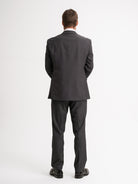 Traje Gris Con Liso Mr. Blue