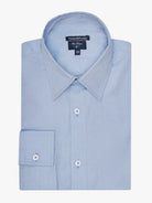 Camisa Algodão Azul Manga Comprida Classic Fit Mr. Blue