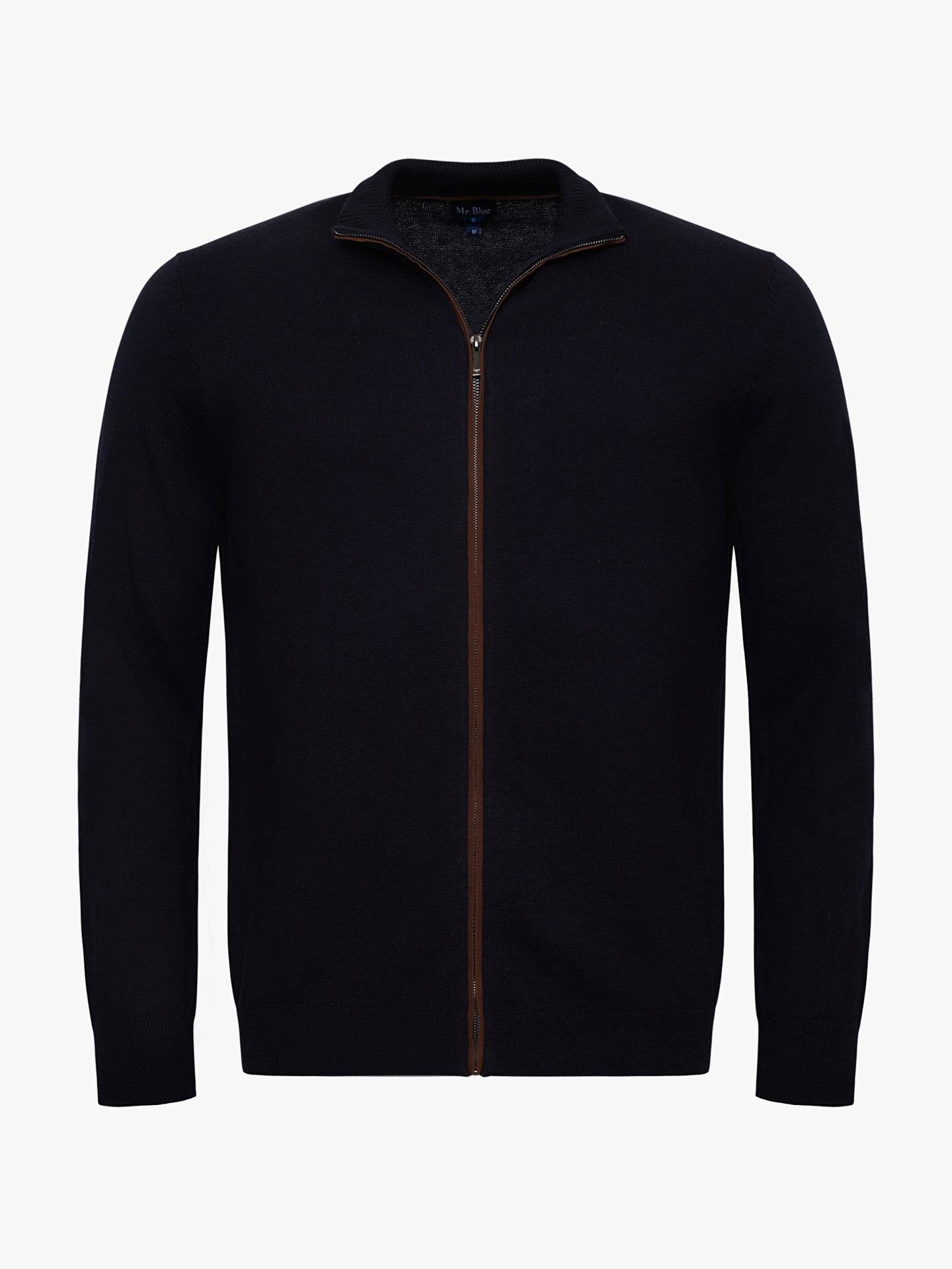 Pullover Caxemira Azul Manga Comprida Regular Fit Mr. Blue