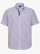 CAMISA LINO AZUL MANGA CORTA REGULAR FIT MR. AZUL