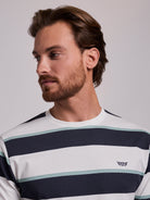 CAMISETA ALGODÓN AZUL MANGA CORTA REGULAR FIT MR. AZUL