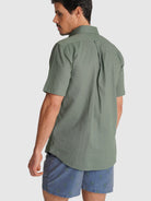 CAMISA VERDE MANGA CORTA REGULAR FIT MR. AZUL
