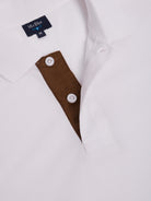 WHITE PIQUET POLO SHORT SLEEVES REGULAR FIT MR. BLUE