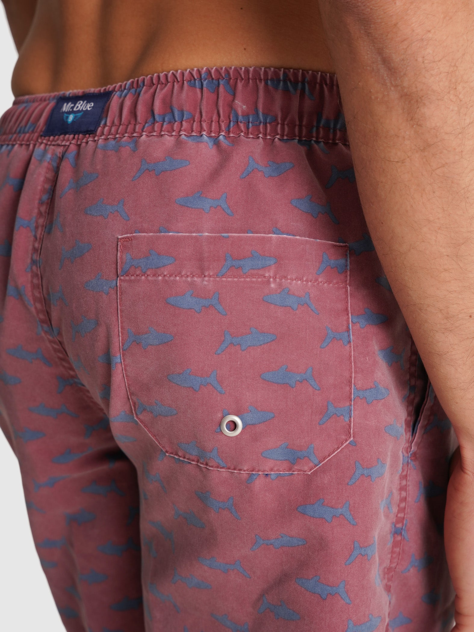 BAÑADOR BURDEOS REGULAR FIT MR AZUL