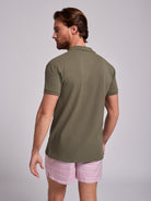 GREEN COTTON POLO SHORT SLEEVE REGULAR FIT MR. BLUE