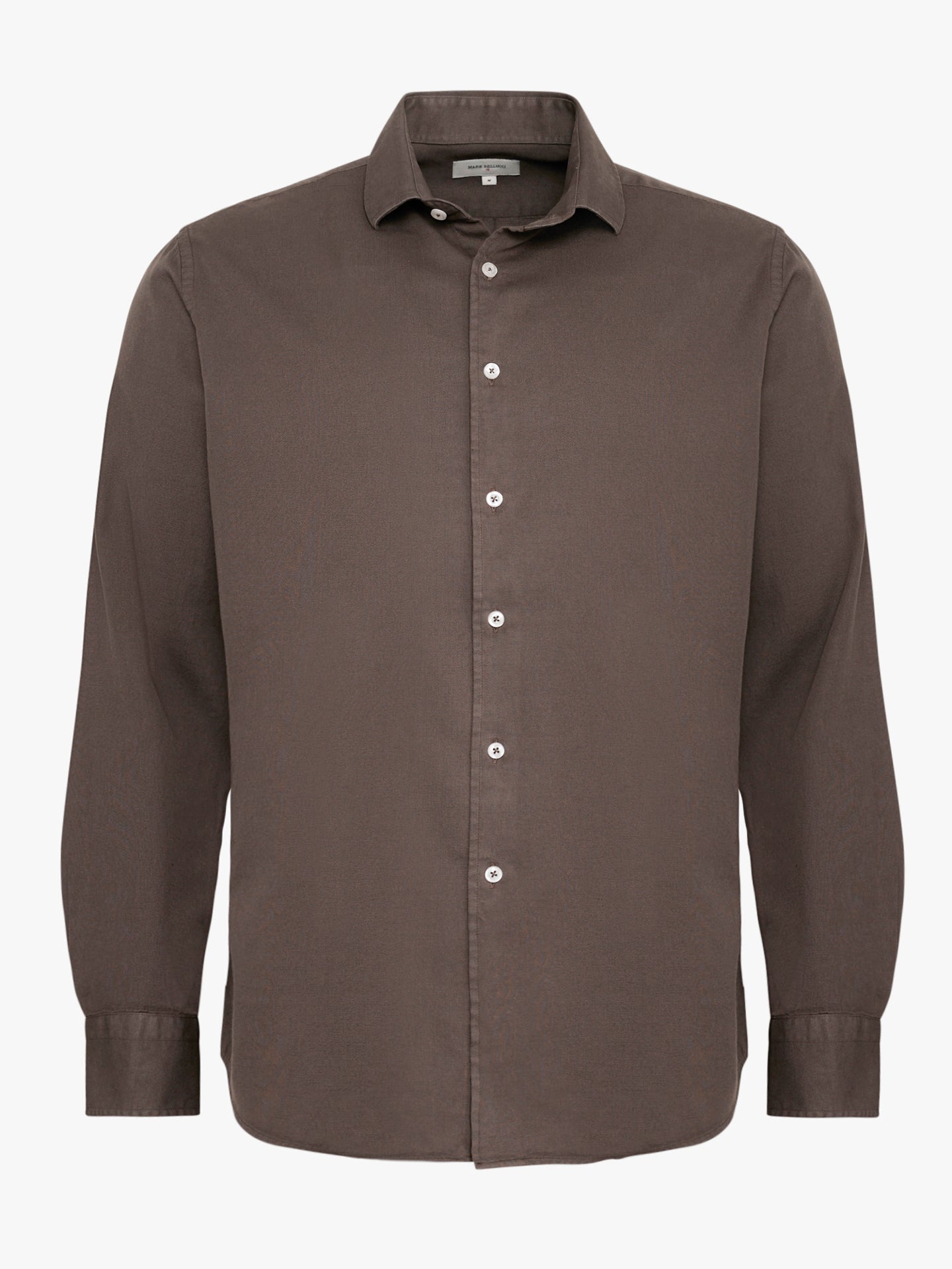 CAMISA REGULAR FIT MANGA LARGA GRIS MARK BELLUCCI
