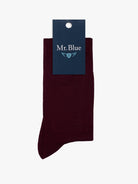 CALCETINES REGULAR FIT DE ALGODÓN BURDEOS MR. AZUL
