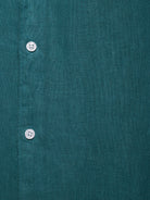 GREEN LINEN SHIRT LONG SLEEVE TAILORED FIT MARK BELLUCCI