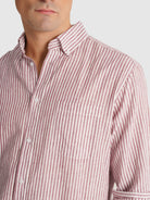CAMISA MR BURDEOS MANGA LARGA REGULAR FIT. AZUL